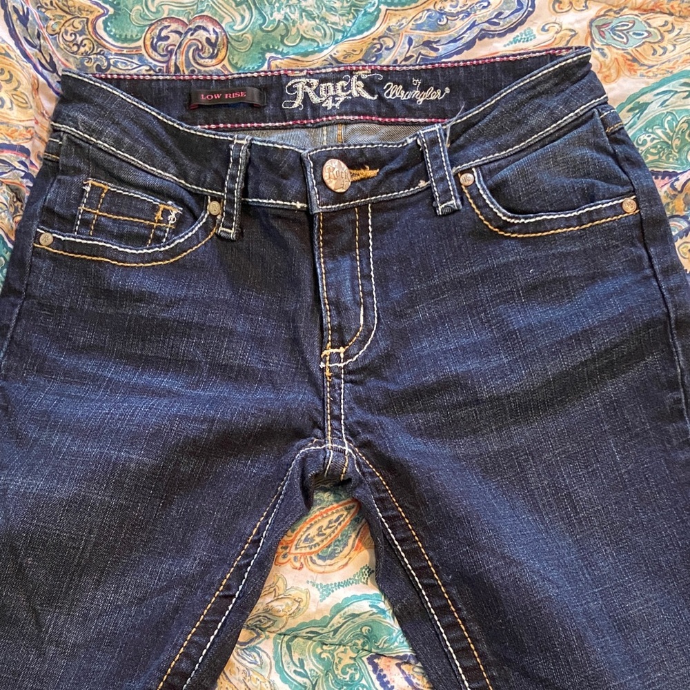 Wrangler Rock 47 Low Rise Embellished Bootcut Jeans 27